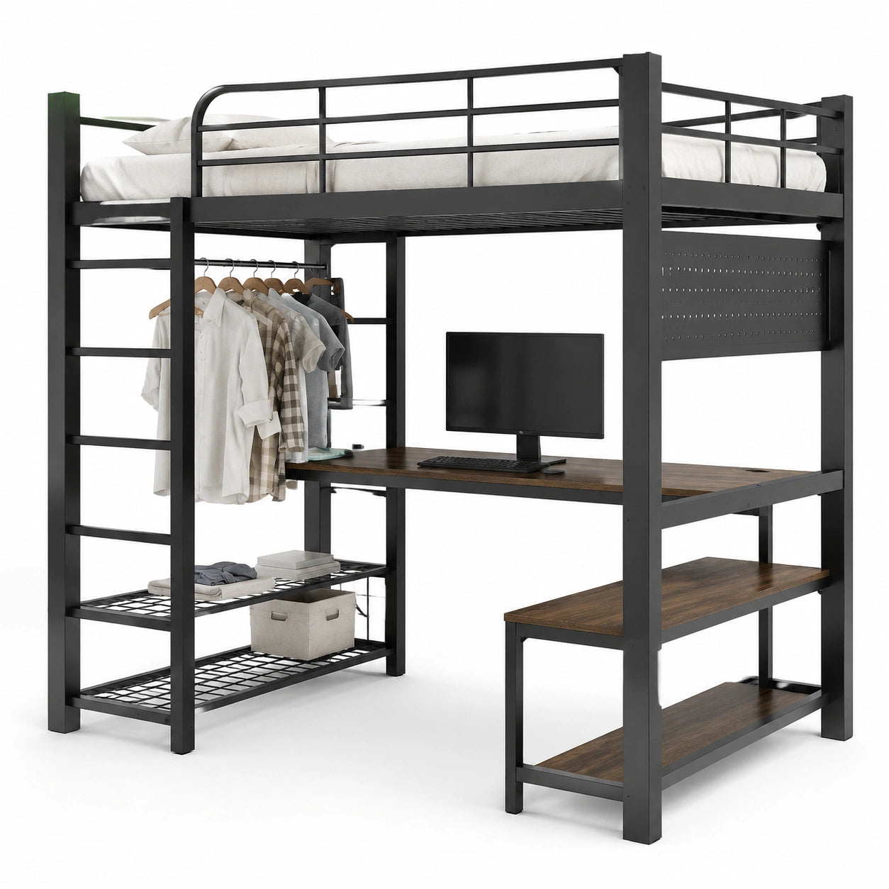 lit-mezzanine-enfant-1-place-avec-led-et-bureau-integre-metal-noir-140x200-cm-lrcnee6964vu