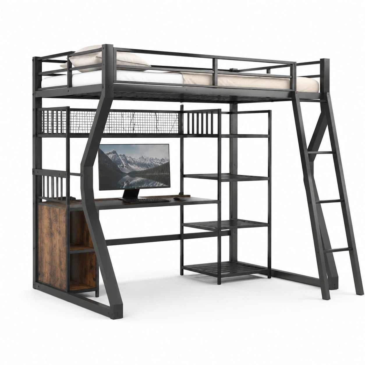 lit-mezzanine-double-avec-led-et-rangements-integres-espace-bureau-et-penderie-structure-en-metal-noir-dfqyzm6901gq